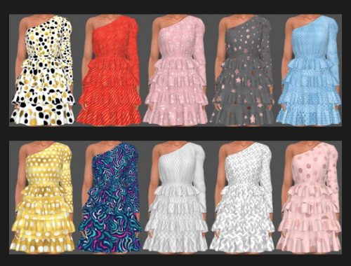 Sifix Dress Recolors Part 2 at Annett’s Sims 4 Welt