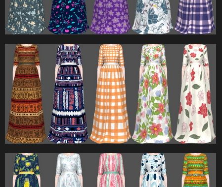 Sifix Dress Recolors Part 4 at Annett’s Sims 4 Welt