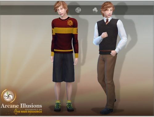 SIM Ron Weasley - ArcaneIllusions - TSR only CC