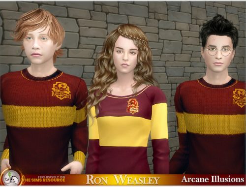 SIM Ron Weasley - ArcaneIllusions - TSR only CC