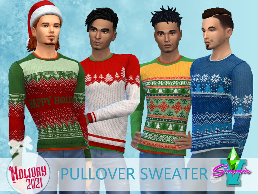 SimmieV Holiday21 Pullover Sweater - The Sims 4 Catalog