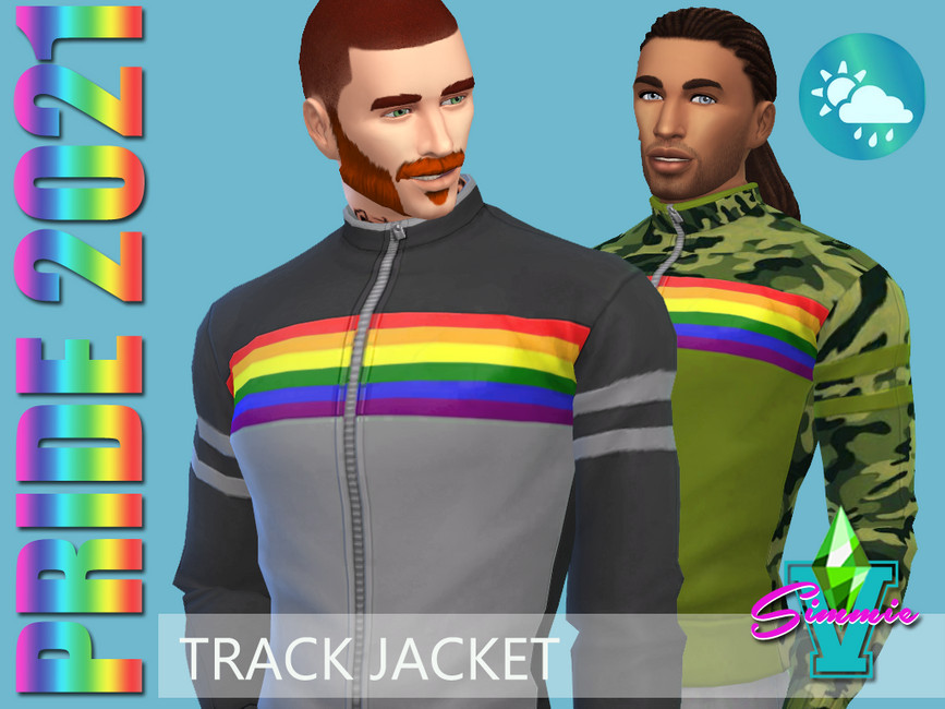 SimmieV Pride21 Track Jacket - The Sims 4 Catalog