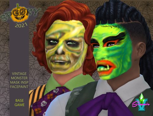 SimmieV Vintage Monster Face Paint