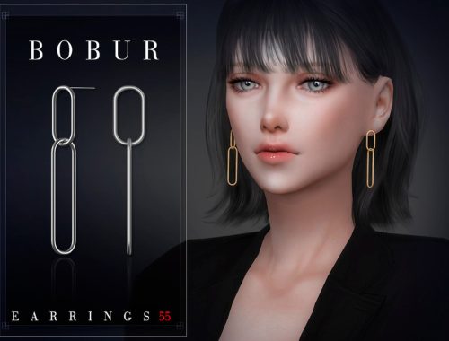 Simple chain earrings
