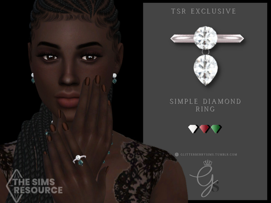 Simple Diamond Ring - The Sims 4 Catalog
