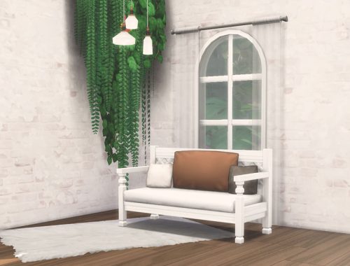 Simple Mahogany Bench Recolor