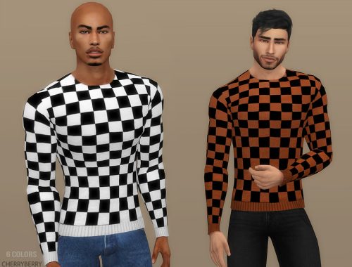 AW turtleneck sweater coat M 20 colors - The Sims 4 Catalog
