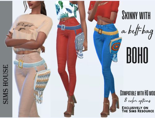 Skinny with a belt-bag BOHO