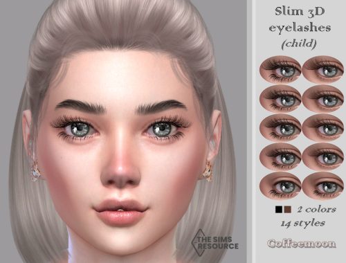 Slim 3D eyelashes (Child-elder)