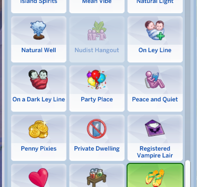 Lot trait - No shoes on lot