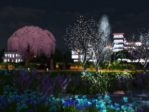 Smile Cafe Garden no cc at Nilyn Sims 4