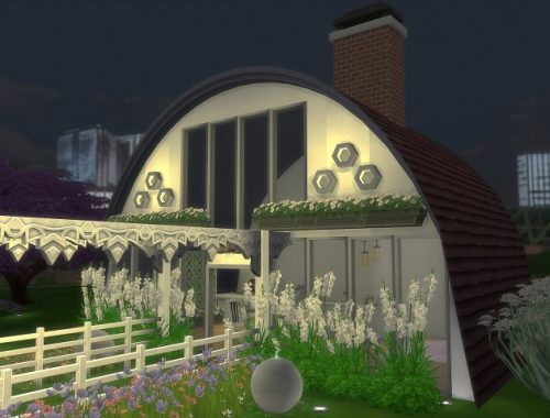 Smile Cafe Garden no cc at Nilyn Sims 4