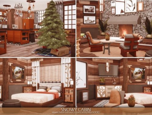 Snowy Cabin