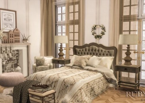 Snowy Christmas Home at Ruby Red