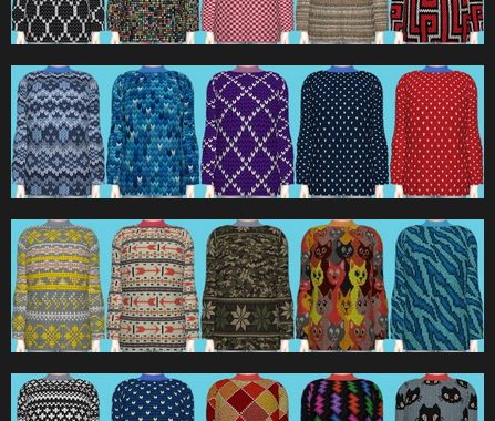 Snowy Escape Knitted Sweater at Annett’s Sims 4 Welt