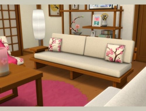 Snowy Escape living room recolors at Deeliteful Simmer