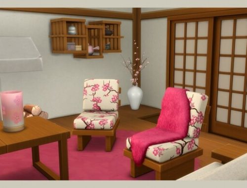 Snowy Escape living room recolors at Deeliteful Simmer