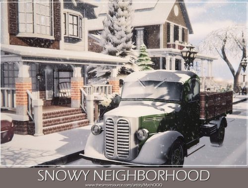 Snowy Neighborhood (Unfurnished)
