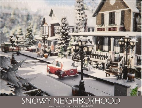 Snowy Neighborhood (Unfurnished)