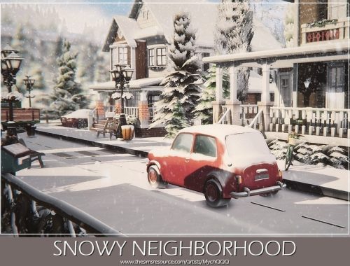 Snowy Neighborhood (Unfurnished)