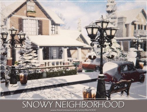 Snowy Neighborhood (Unfurnished)