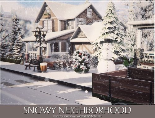 Snowy Neighborhood (Unfurnished)