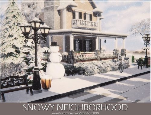 Snowy Neighborhood (Unfurnished)