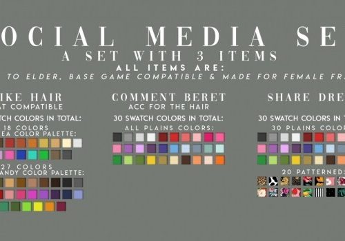 SOCIAL MEDIA SET at Candy Sims 4