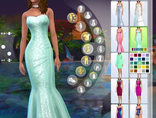 Sparkly Maxis Concerto Dress by Serpentia