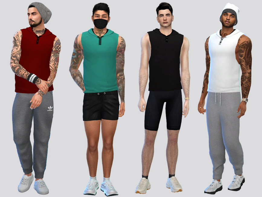 Sports Tank Hoodie - The Sims 4 Catalog