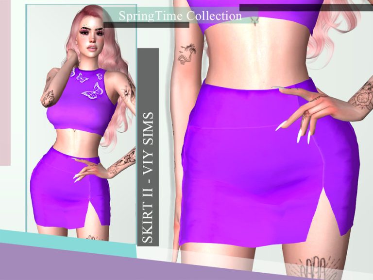 SpringTime Collection Skirt II The Sims 4 Catalog springtime-collection-skirt-ii-the-sims-4-catalog