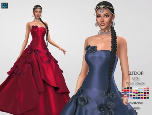 SSTS Ball Gown RE RC at Elfdor Sims