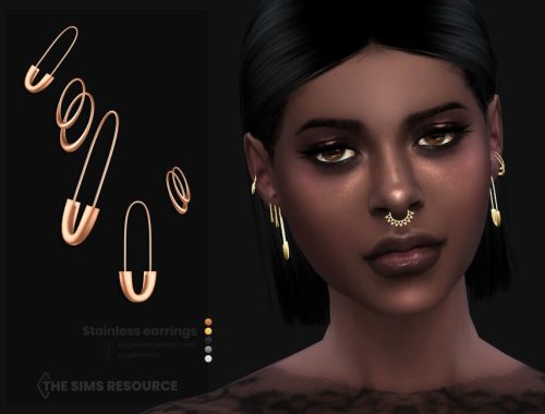 Stainless earrings for male and female