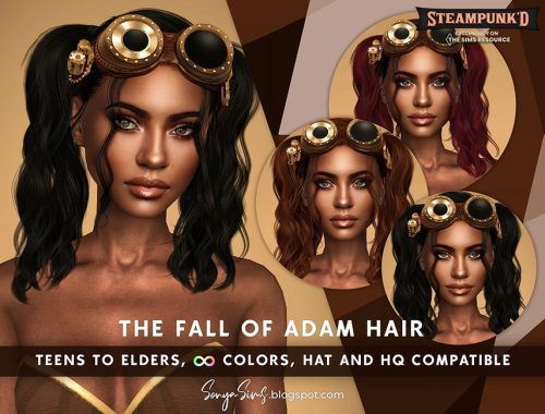 Steampunked SonyaSims The Fall of Adam Hair