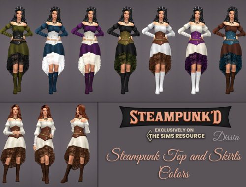 Steampunked - Steampunk Skirt (Short)