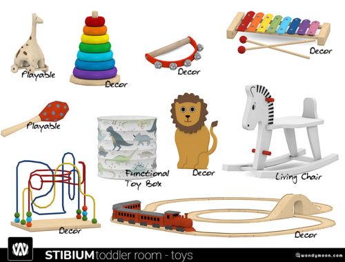 Stibium Toddler Room Toys