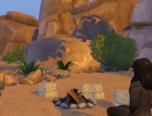 Stoneage First Camp at KyriaT’s Sims 4 World