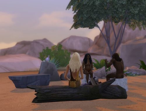 Stoneage First Camp at KyriaT’s Sims 4 World