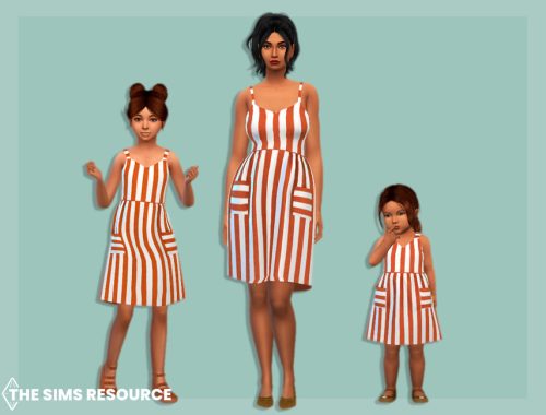 Striped sundress with pockets Child