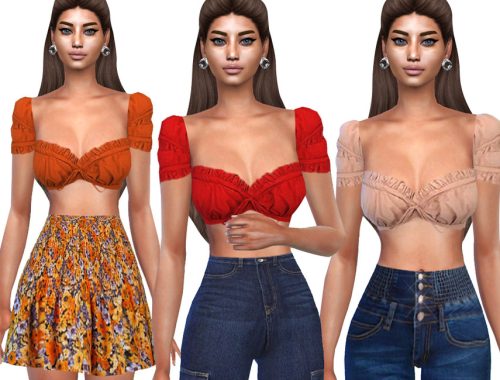 Summer Cropped Blouses