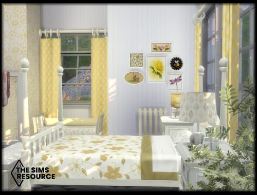 Summer Yellow Country Bedroom