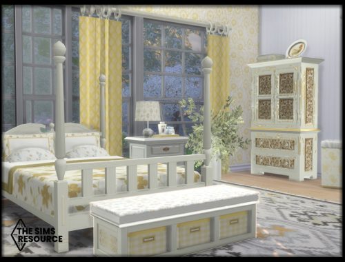 Summer Yellow Country Bedroom