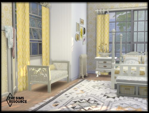 Summer Yellow Country Bedroom