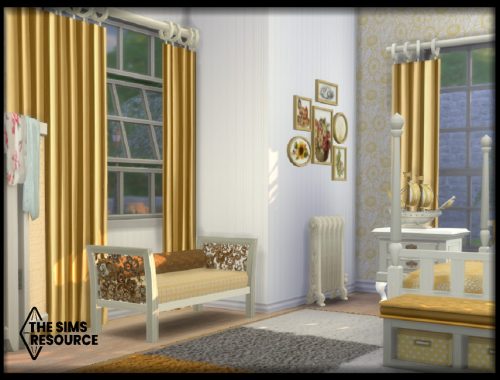 Summer Yellow Country Bedroom