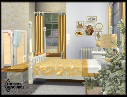 Summer Yellow Country Bedroom