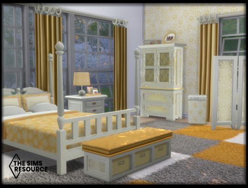 Summer Yellow Country Bedroom