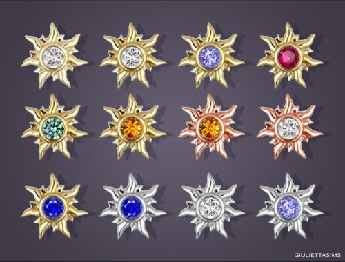 Sunburst Stud Earrings