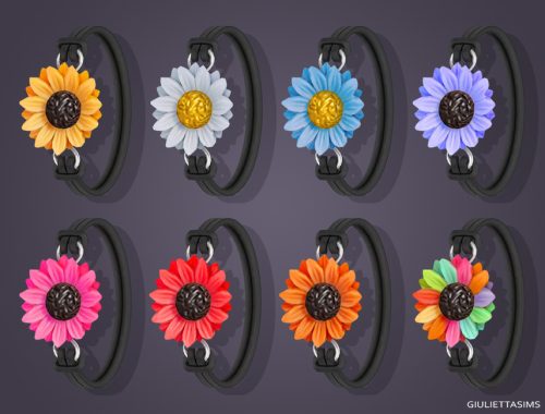 Sunflower Bracelet For Toddlers (right wrist)