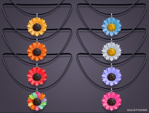 Sunflower Daisy Necklace