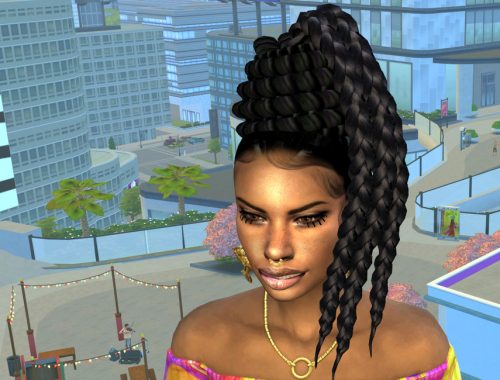 Swag Twist Updo